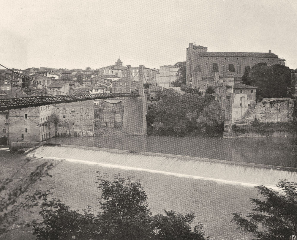 TARN. Gaillac 1903 old antique vintage print picture